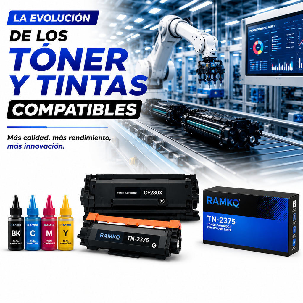 LA EVOLUCION DE LOS TONER Y TINTAS COMPATIBLES !!