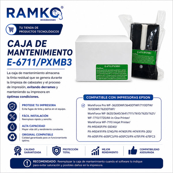 Caja de Mantenimiento E-6711 / PXMB3