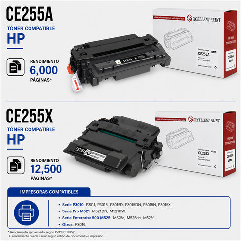 TONER COMPATIBLE RAMKO CE255A / CE255X