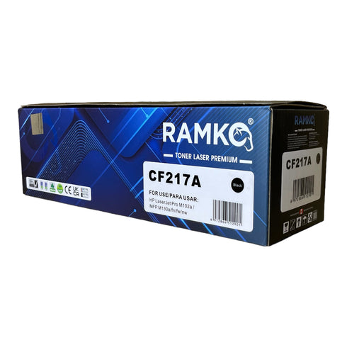 Tóner RAMKO CF217A rendimiento 1600 páginas