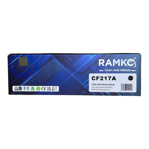 Compatibilidad tóner RAMKO CF217A HP