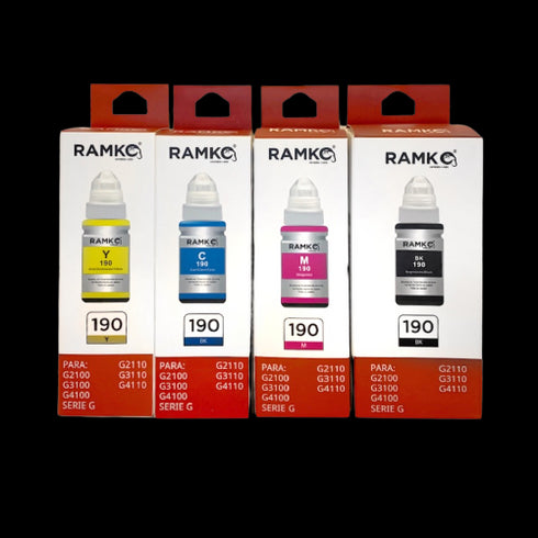 TINTA RAMKO COMPATIBLE CON CANON GI190