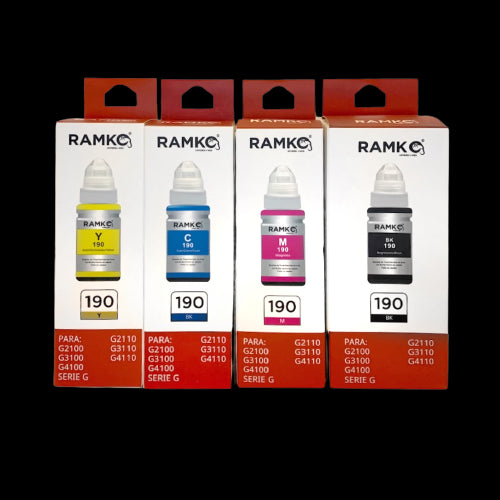 TINTA RAMKO COMPATIBLE CON CANON GI190