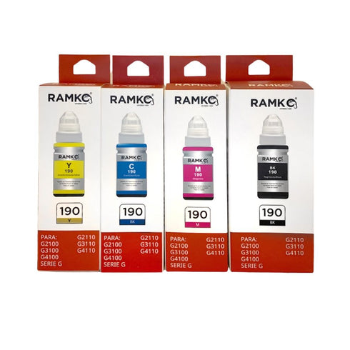 TINTA RAMKO COMPATIBLE CON CANON GI190