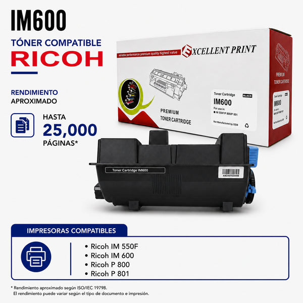 TONER RAMKO COMPATIBLE CON RICOH IM600