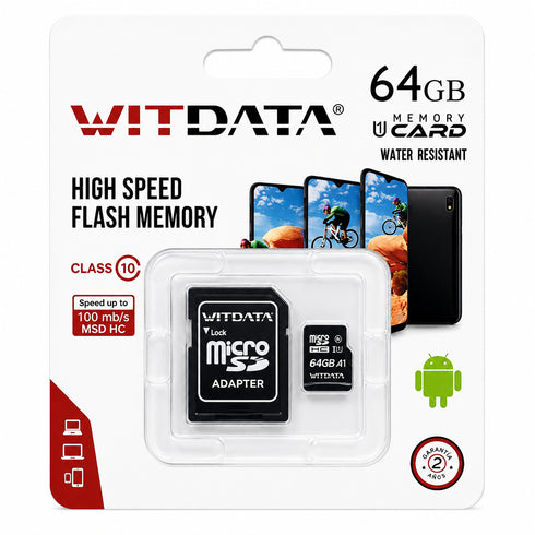 MEMORIA MICROSD 16gb/32gb/64gb WITDATA