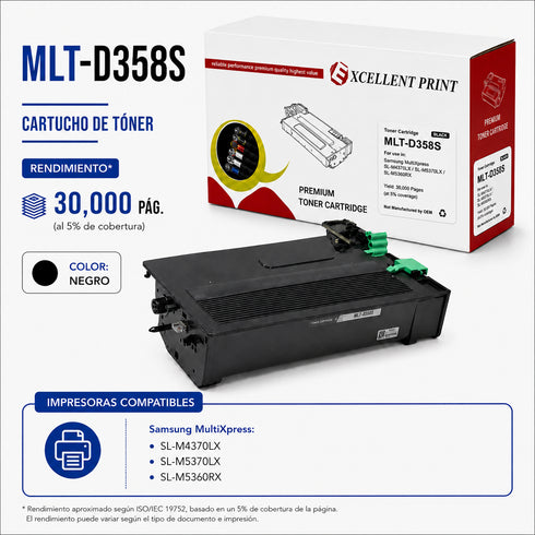 TONER RAMKO COMPATIBLE con MLT-D358S