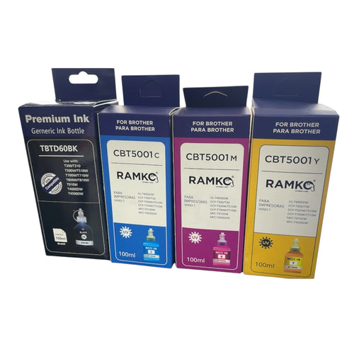 TINTAS COMPATIBLES PARA BROTHER BTD5001/60