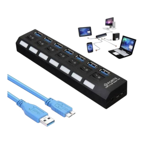 Hub USB 3.0 7 puertos