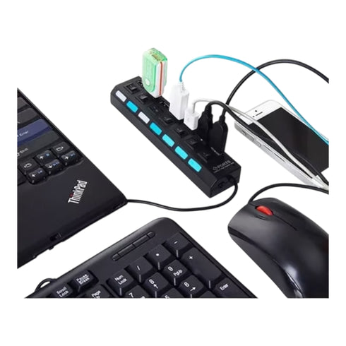 Hub USB 2.0 7 puertos