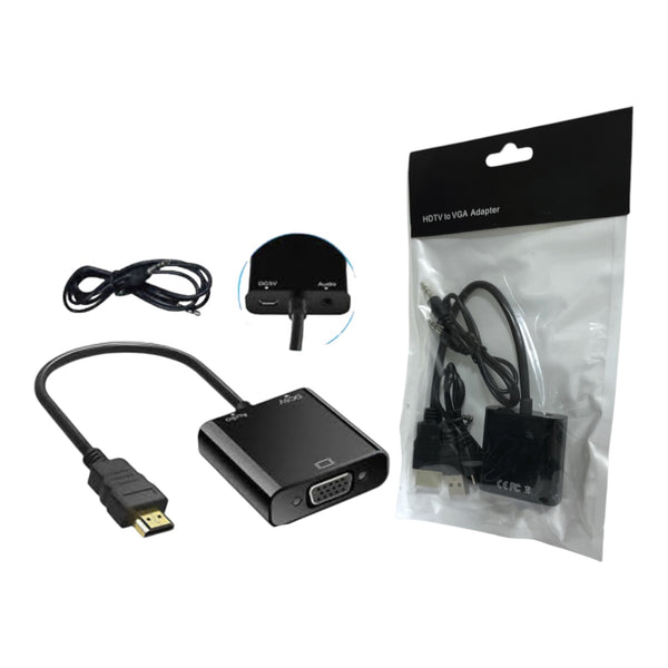 Convertidor Hdmi a Vga con Audio