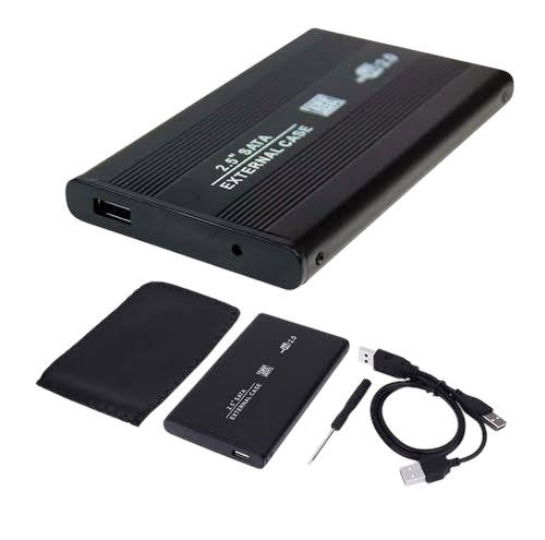 Case disco duro externo 2.5" sata, USB 2.0
