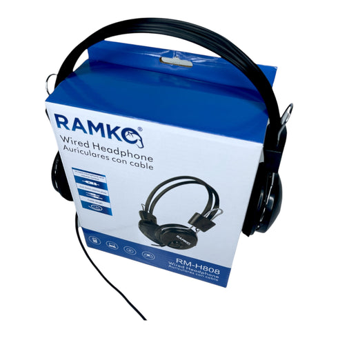 Audífonos Vincha Con Micrófono Control Volumen Ramko RM-H808