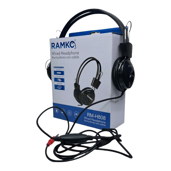 Audífonos Vincha Con Micrófono Control Volumen Ramko RM-H808