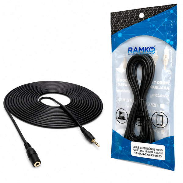 Extensor jack 3.5MM macho/hembra