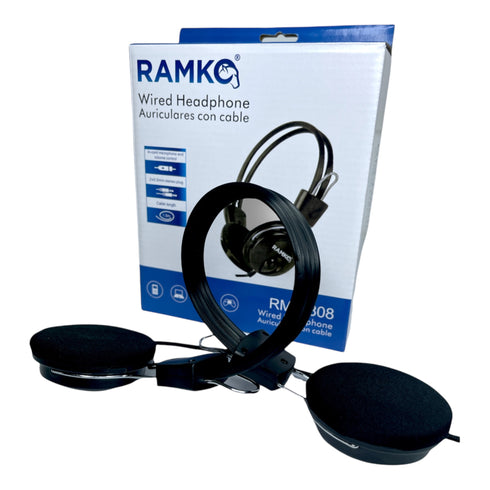 Audífonos Vincha Con Micrófono Control Volumen Ramko RM-H808