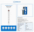 supresor de picos 5 tomas MAGNUN 5/1.20m 2USB 1USB C cable de 1.2m.