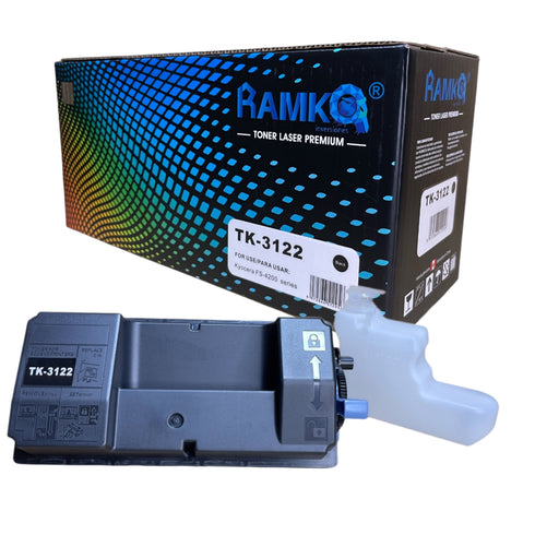 Tóner RAMKO TK-3122 compatible con Kyocera ECOSYS M3040dn M3540dn