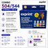 COMBO DE TINTAS COMPATIBLES CON 504/544